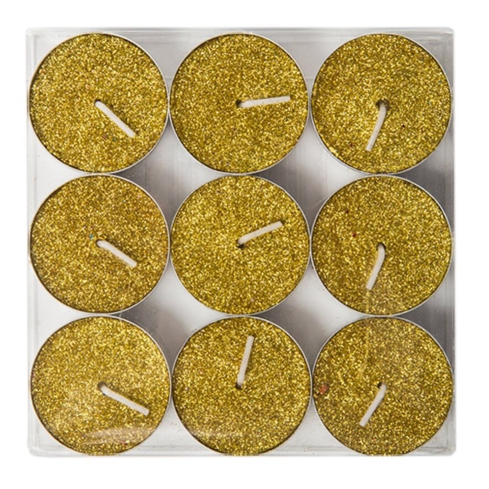 ✨ gold✨ glitter tea light candles